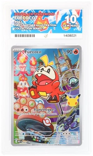 Fuecoco 062 Ace 10 - Paldea - First Partner Illustration Collection Series 3