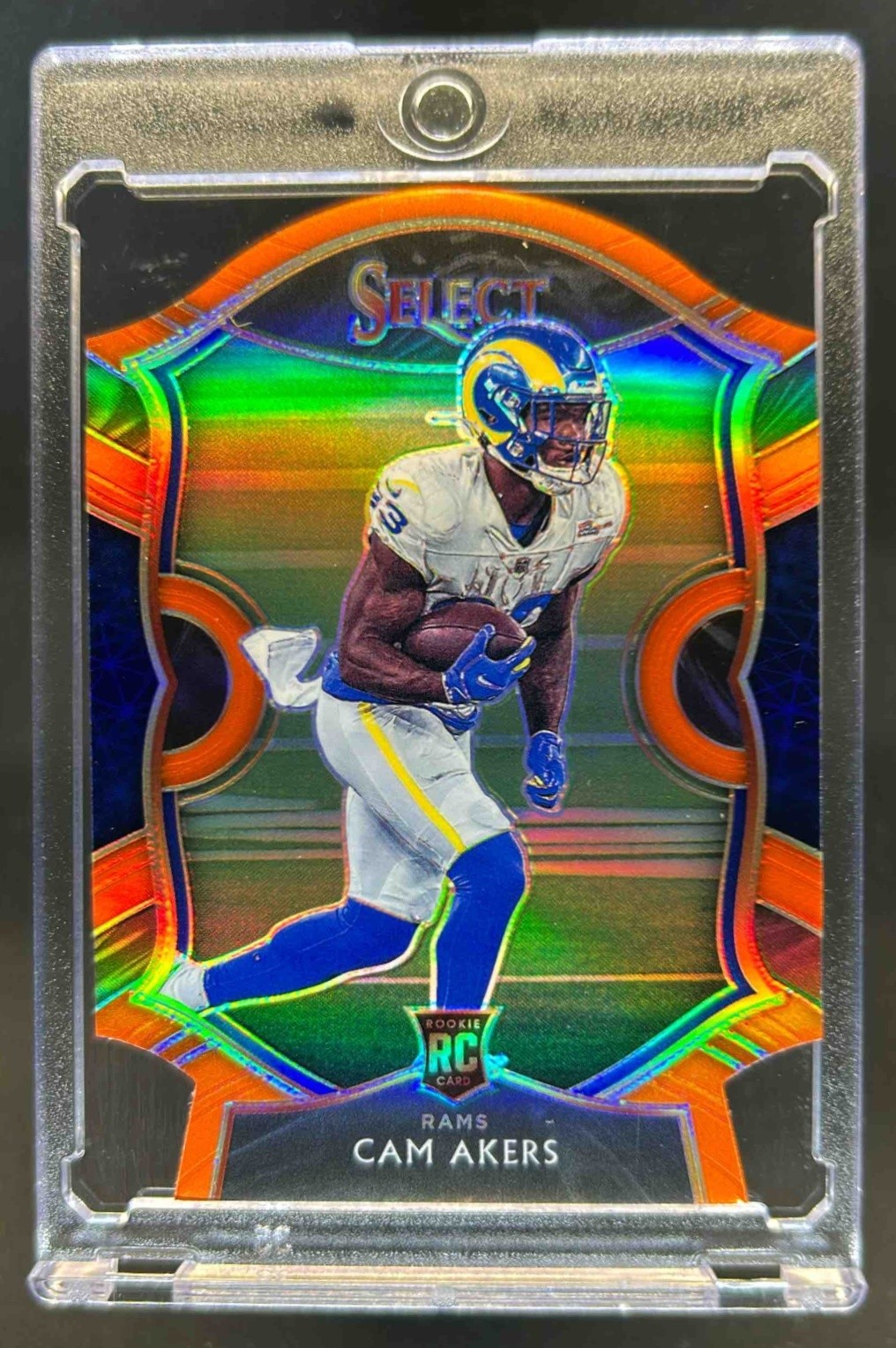 2020 Select Cam Akers RC Orange Prizm Die Cut Rookie Concourse #55 Rams