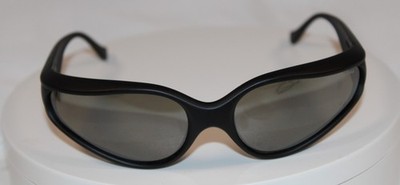 Vintage Bolle France Mad Cat 731  black Grey Reflective Lens Sunglasses