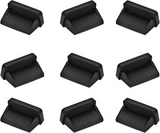 30 Pcs USB Port Cover Silicone Black USB anti Dust Protector Silicone Cover Plug