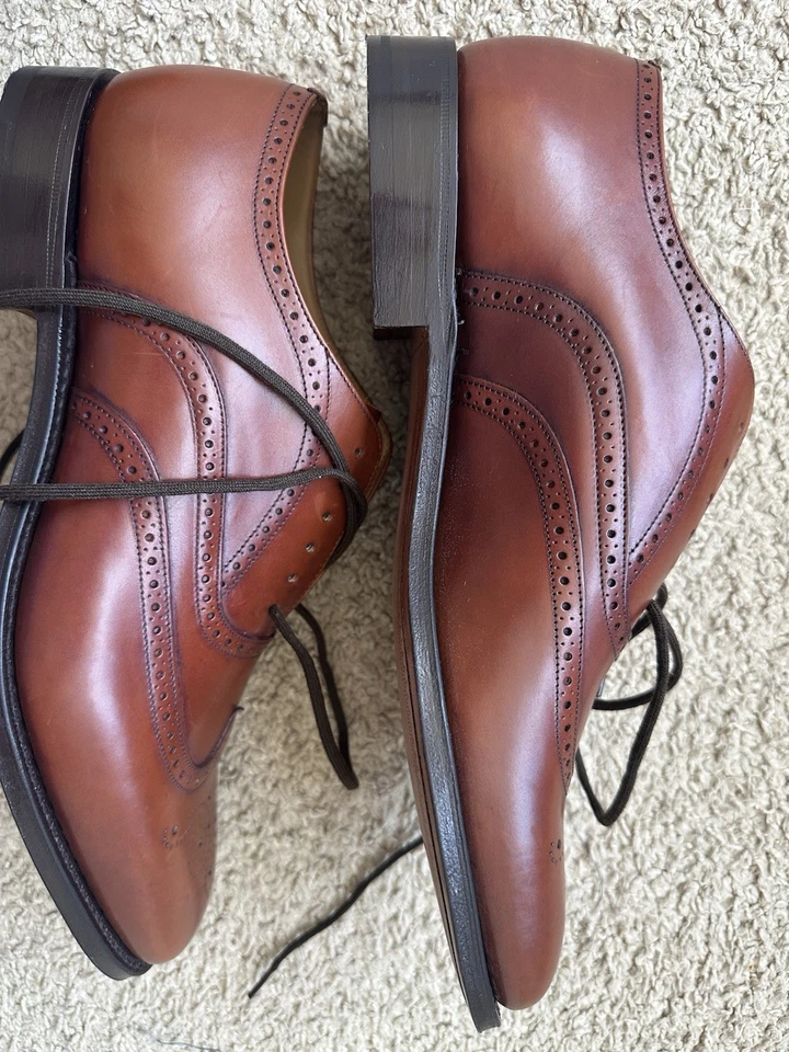 Church’s HAILWOOD Brogues Dress Lace Up Chestnut Leather Shoes - Men's 8 UK/9 US - Image 2 of 4