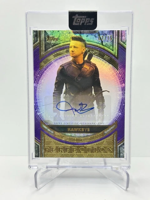 2025 Topps Marvel The Collectors Museum Auto Jeremy Renner-Hawkeye /15 SSP