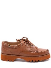 Valentino Garavani - Men - Lace-up shoes with flat sole - Brown