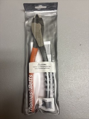 Thomas & Betts WT111M Pliers Crimping Sta-Kon Terminal Install Tool With Cutter