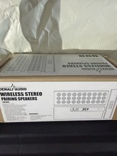 Denali Audio Wireless Stereo Pairing Speakers Lot of 2 New In Box 