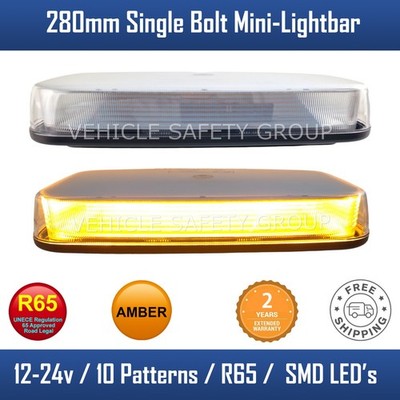 Bernsteinfarbene LED-Lichtleiste Bolzen Blinkleuchte Recovery Van Licht Strobes 12 V 24 V