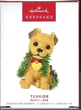 2023 Hallmark Puppy Love Terrier 2023 Keepsake Ornament 33rd in Series