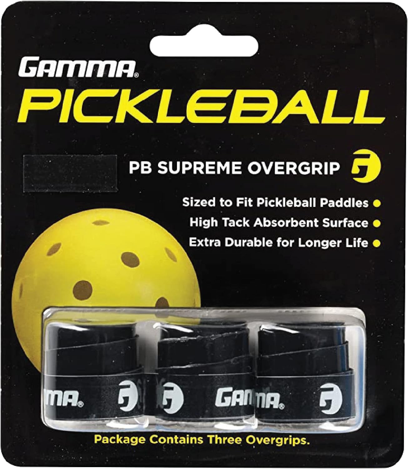 GAMMA Pickleball Supreme Overgrip for Enhanced Control and Easy Application