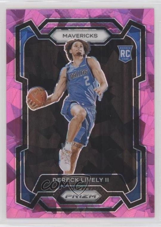 2023-24 Panini Prizm Pink Ice Prizm Dereck Lively II #163 Rookie RC