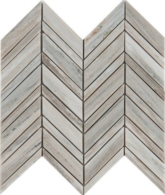 Ackland AKM-S-12X12CVP-CA 12'' x 12'' Marble Chevron Wall Mosaic - Rosavena