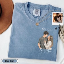 Personalized Photo Shirt with Names Date, Wat...