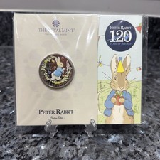 2022 120 Years Peter Rabbit £5 Pound Colour Royal Mint Coin Pack