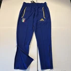 NWT Men's Large adidas Italy Tiro Travel Pants Soccer Blue JY7054
