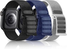 3 Pack Band Compatible with Apple Watch Band 38mm 40mm 41mm 42mm 44mm 45mm 46mm