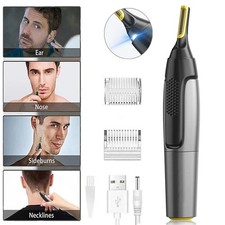 Rechargeable Nose Face Neck Eyebrow Hair Mustache Beard Trimmer Shaver Clippers