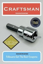 7mm CRAFTSMAN CMMT42677 Hex Allen Bit 3/8-in ...