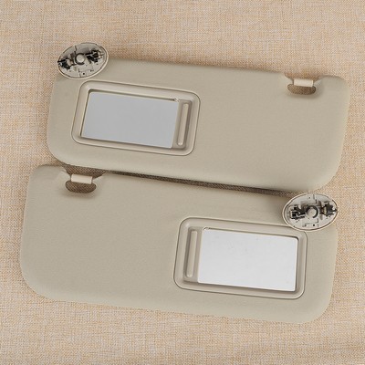 2Pcs Sun Visor Sunshade Vanity Makeup Mirror Fit for Toyota Corolla 2009-2013 