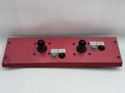 Vintage Arcade Control Panel Two Player Missile Cannon For Unknown Game Untested