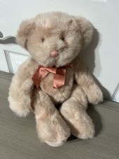 Russ Berrie Co Pink Bear Plush Teddy Champagne 11" Bears from The Past