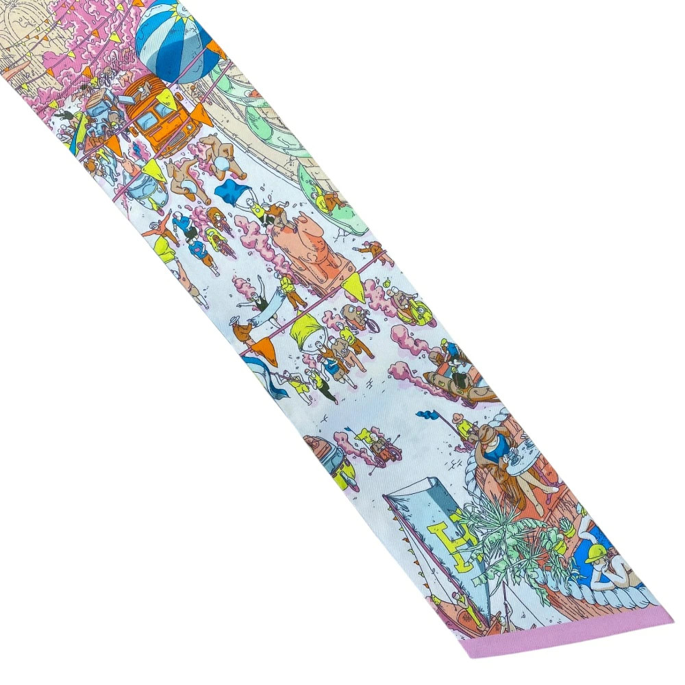 Hermes Scarf Maxi Twilly Faubourg Grand Prix Ugo Gattoni Silk Light r0_02 thumbnail 9