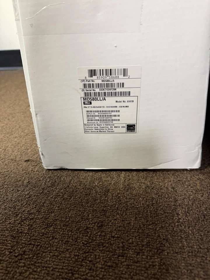 Apple iMac 27" (1TB HDD, 128 GB SSD Intel Core i7 3rd Gen., 3.40 GHz, 16GB)... - Image 3 of 4