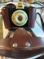 DDR Fotoapparat Pouva Start mit Kunstlederhülle Fotokamera Rollfilm 50 er Jahre 