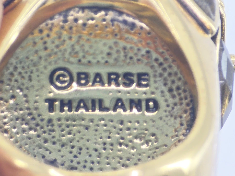 BARSE KEEP A SECRET AGATE COCKTAIL PILL LOCKET RING 尺寸 7 — 第 3/4 张图片