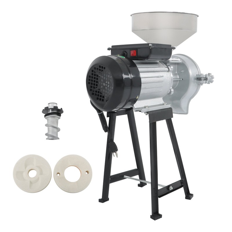 3000W Mill Grinder 110V Corn Wheat Cereal With Funnel Electric Dry & Wet Grain