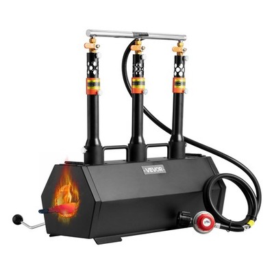 VEVOR Portable Propane Forge 3 Burners Farrier Forge 2600  Knife Metal Forge