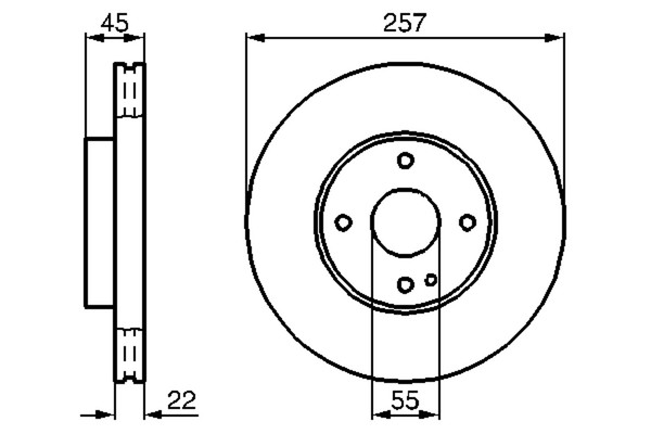 2X Bremsscheibe Bosch 0 986 478 638 FüR MX 323 BG Mazda BA EC 5 4 16V BA11 BA8P-image