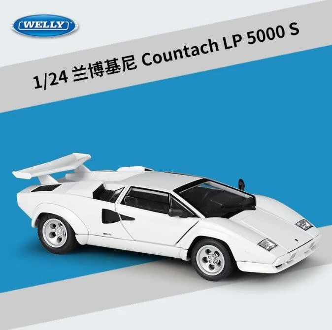 Welly 1:24 Lamborghini Countach LP5000S Model Diecast Car Vehicles New - Image 3 of 4
