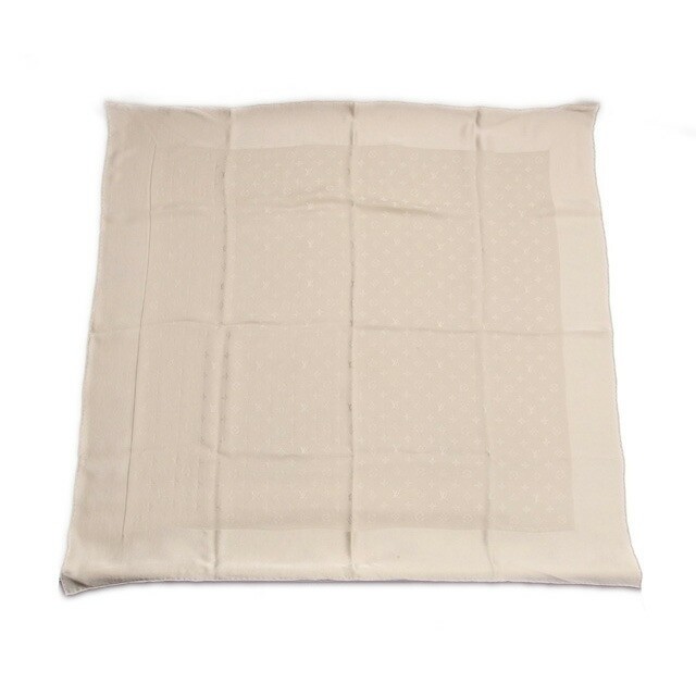 LOUIS VUITTON Large Monogram Stole Light Beige