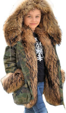 Kids Boys Fashion Hooded Fur Coat Fleece Lining Jacket Outdoor Trench Parka Warm