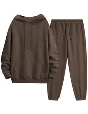 Tanming Mens Tracksuits 2 Piece Sweatsuit Sets Fleece Long Sleeve Hoodies Jog...