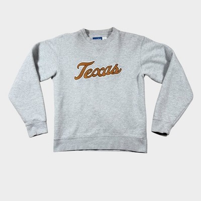 Texas Longhorns Gear For Sports Big Cotton Sweatshirt Gray Mens Medium Spellout
