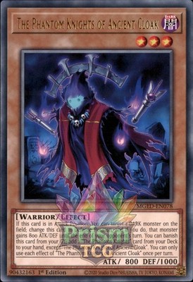 1. Auflage Die Phantomritter des antiken Umhangs Rare MGED-DE078 Yugioh