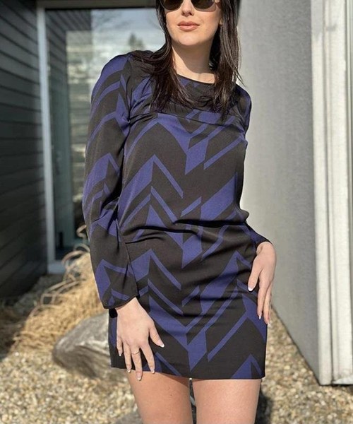 Women Armani Exchange Dress Black Polyester 34 / #55AM