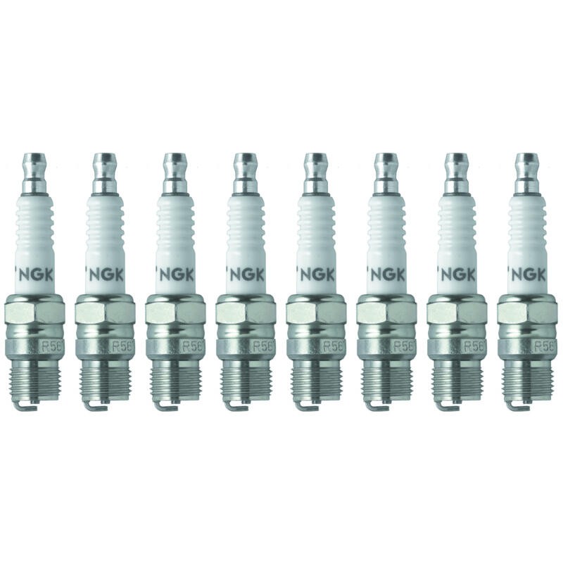 NGK Spark Plug 2405 8-PACK V-Power R5673-6 14mm Copper/Nickel, Tapered, 6