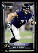 2015 Topps - All-Pro Marshal Yanda Football card Baltimore Ravens Raw