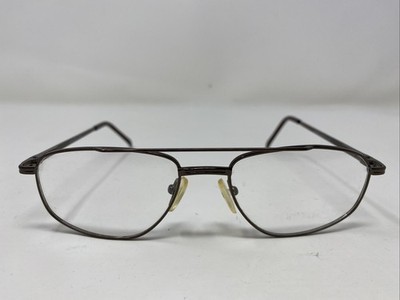 Capri Optics WAGNER COFFEE 53-17-140 Brown Metal Full Rim Eyeglasses Frame RX66