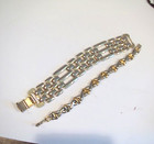 1 Gold And Silver Bacelets 2 Vintage 1 Gold And