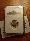 1943 P MS66 Mercury Silver Dime NGC Authenticated!