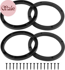 4PCS 6.5 Inch Car Speaker Spacer Adapter Rings with Screws No Drill