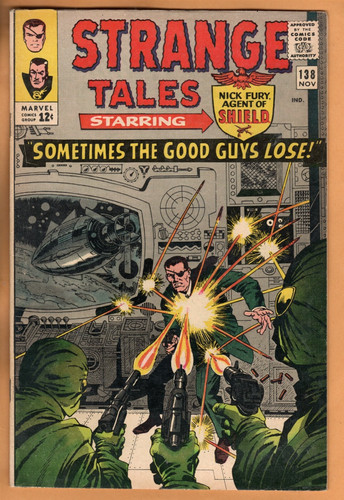 Strange Tales #138 with SHIELD & Dr. Strange: Intro Eternity, Very Fine Cond
