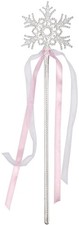 Loftus International Star Power Snowflake Princess Wand Silver Pink One Size