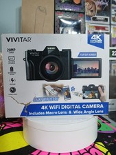 Vivitar 4k Wifi Digital Camera Includes Macro Lens  Wide Angle Lens