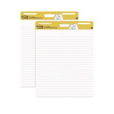SELF-STICK EASEL PADS, RULED 1 1/2, 25 X 30, WHITE, 30 SHEETS, 2/CARTON