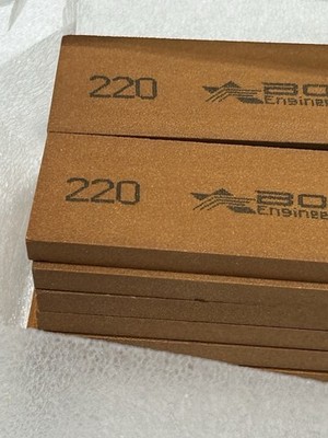 12 Boride Polishing Sharpening Stones 1/4  X 1  X6  220 Grit. New Open Box