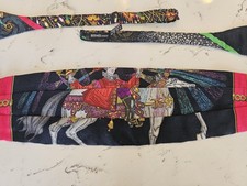 Vintage Herm s Silk Cummerbund and Bow Tie