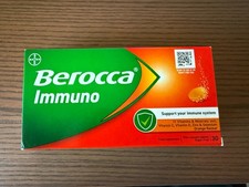 Berocca Immuno | Orange Flavour Effervescent Tablets Sugar-Free | 30 Tablets